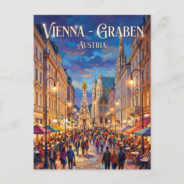 Wien - Graben Österreich Postkarte (Vorderseite)
