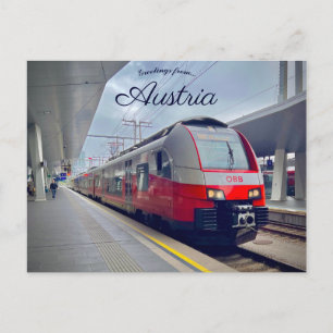 Wien Hauptbahnhof Österreich Postkarte