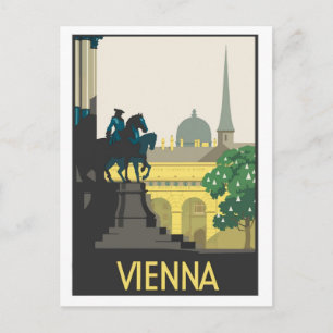 Wien, Illustration, Vintage-Postkarte Postkarte