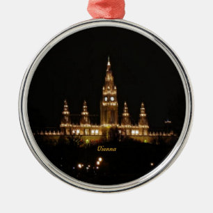 Wien in der Nacht Ornament Aus Metall
