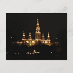 Wien in der Nacht Postkarte