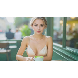 WIEN - KAFFEEHAUS - MATCHA LATTE POSTER