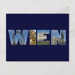Wien Logo Wien Österreich Postkarte