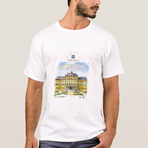 Wien Österreich Aquarell Stadt Reise Erinnerung T-Shirt