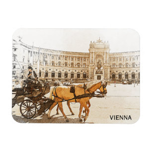 Wien Österreich City Panorama Aussicht Magnet