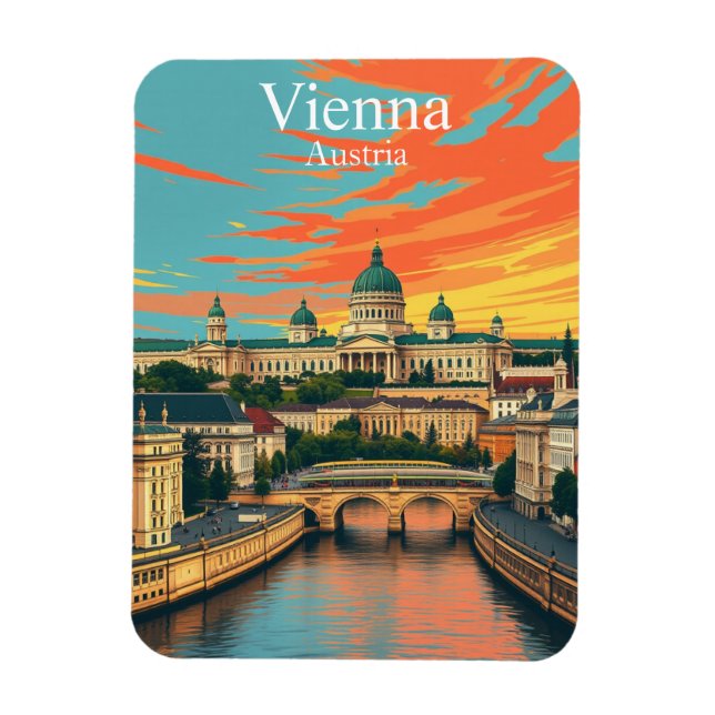 Wien, Österreich, Europa Reisen Magnet (Vertikal)