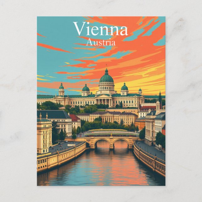 Wien, Österreich, Europa Reisen Postkarte (Vorderseite)