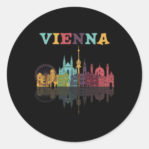 Wien Österreich Familie Österreich Urlaub Europian Runder Aufkleber