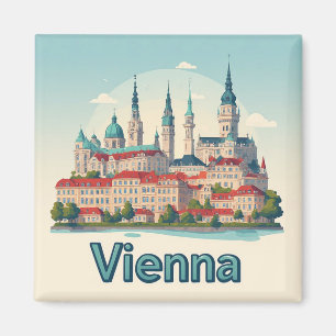Wien Österreich Geschenkidee für Vielflieger Magnet