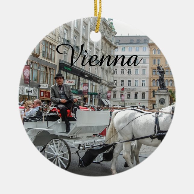 Wien Österreich Keramik Ornament (Vorne)