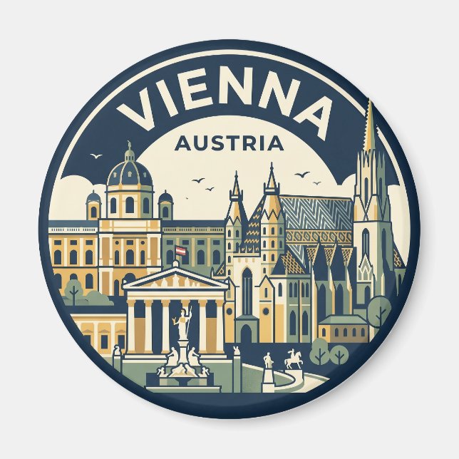 Wien Österreich Magnet (Vorne)