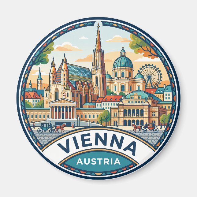 Wien Österreich Magnet (Vorne)