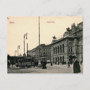 Wien, Österreich, Operning, 1910 Vintag Postkarte