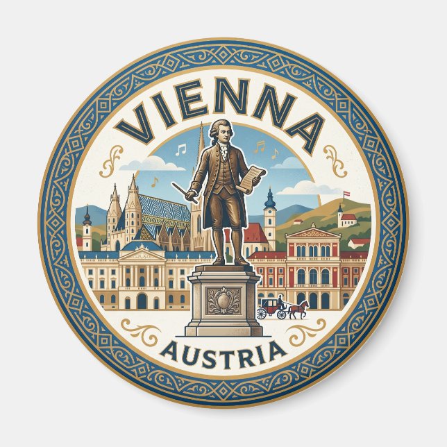 Wien, Österreich Österreich Magnet (Vorne)
