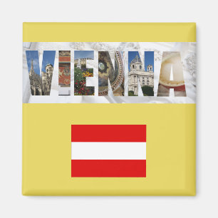 Wien Österreich Österreichische Fotos für Flaggenr Magnet