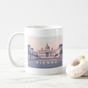 Wien Österreich Pastel Travel Design Kaffeetasse