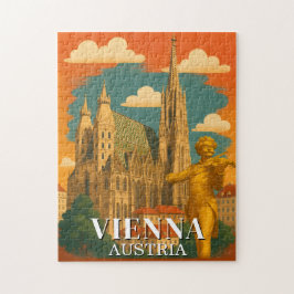 Wien Österreich Puzzle Vintage Reise