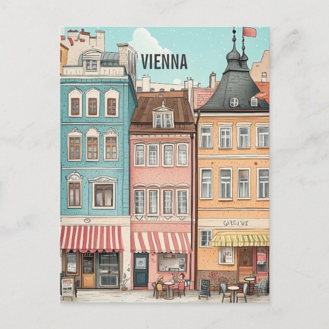 Wien Österreich Reise Postkarte (Vorderseite)