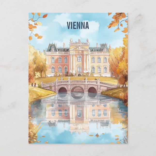Wien Österreich Reise Postkarte (Vorderseite)