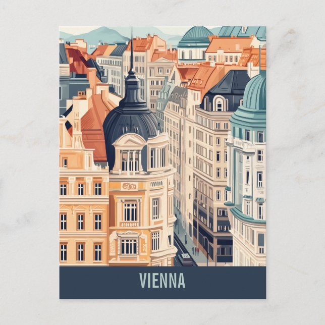 Wien Österreich Reise Postkarte (Vorderseite)