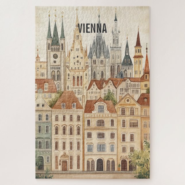 Wien Österreich Reise Puzzle (Vertikal)