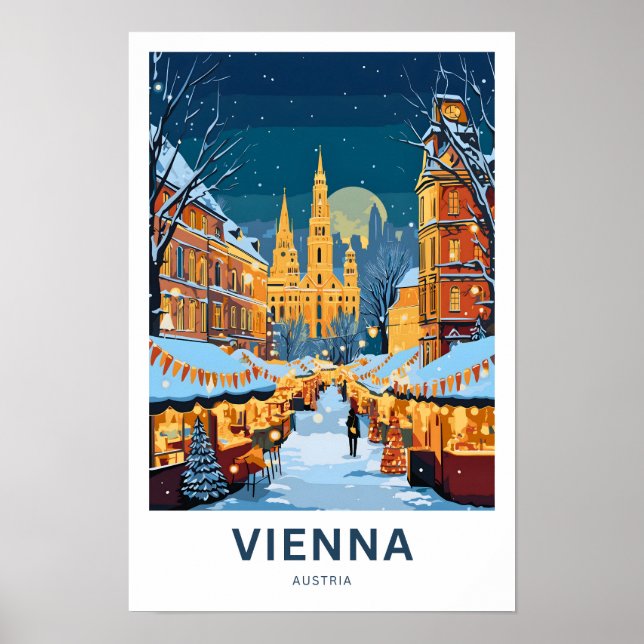Wien Österreich Reisedrucke Poster (Vorne)