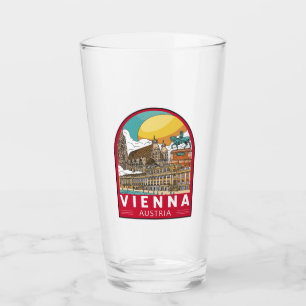 Wien Österreich Reisemarke Glas