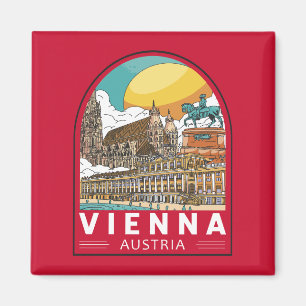 Wien Österreich Reisemarke Magnet