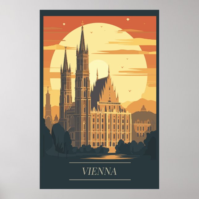 Wien, Österreich, Reisen Poster (Vorne)