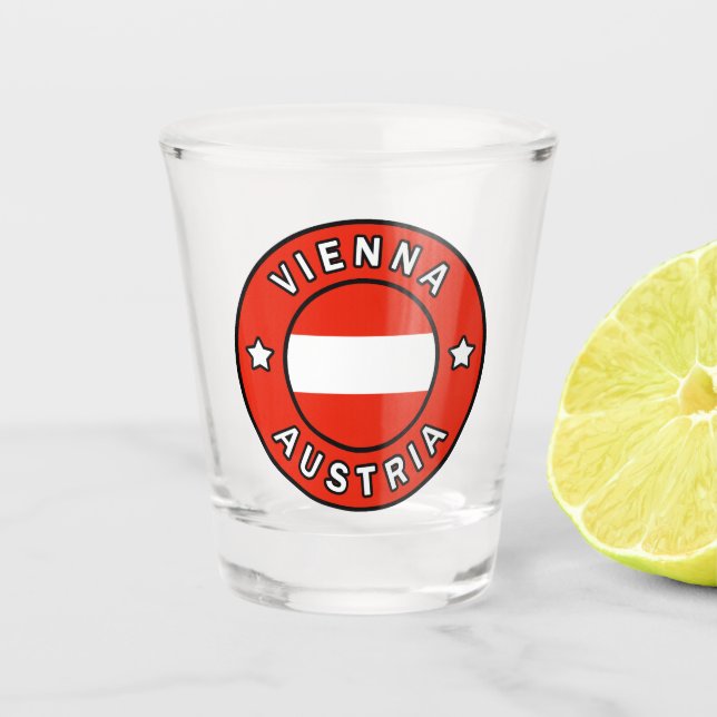 Wien Österreich Schnapsglas (Vorderseite)