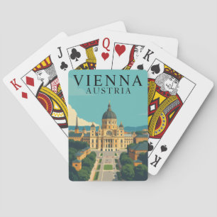 Wien Österreich Spielkarten-Deck Vintage Reise Spielkarten