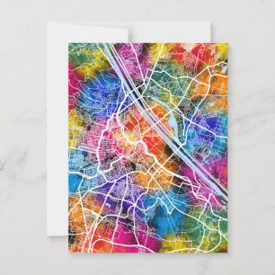 Wien - Österreich - Stadtkarte Postkarte