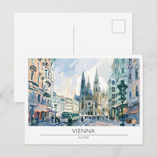 Wien Österreich Vintage Kunst Reise Postkarte