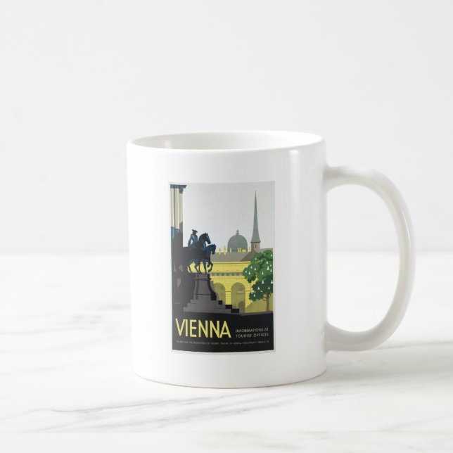 Wien Österreich - Vintage Reise Kaffeetasse (Rechts)