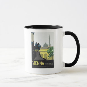 Wien Österreich - Vintage-Reise-Kaffeetasse Tasse