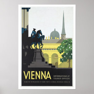 Wien Österreich - Vintage Reise Poster