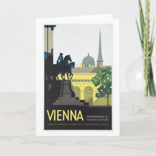 Wien Österreich - Vintage Travel Feiertagskarte