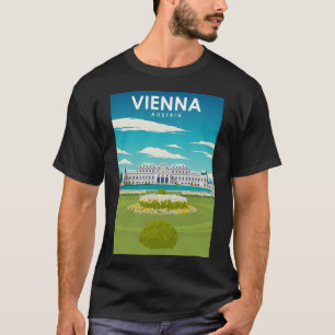 Wien Österreich Vintages Minimal Retro Travel Post T-Shirt