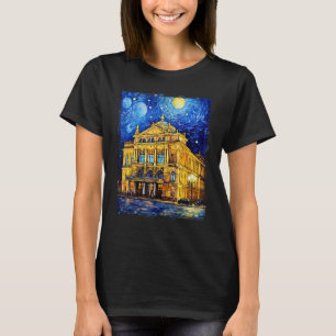 Wien Österreich Wien Staat Opera Van Gogh T-Shirt
