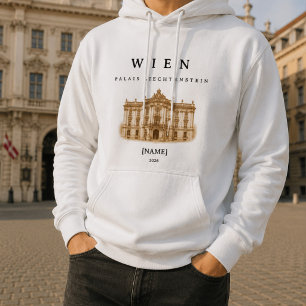 Wien Palais Liechtenstein Name & Jahr Hoodie