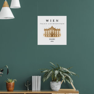 Wien Palais Liechtenstein Name & Jahr Poster