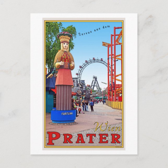 Wien - Prater Park Postkarte (Vorderseite)