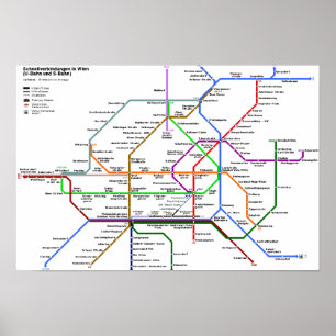 Wien-Rohrkarte Plakat