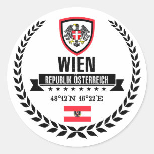Wien Runder Aufkleber