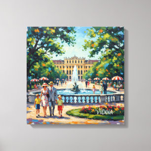 Wien Schlosspark Schönbrunn gespannte Leinwand