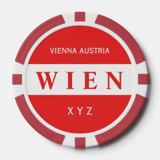Wien - Sonderchips für den Poker von Monogramm in Pokerchips