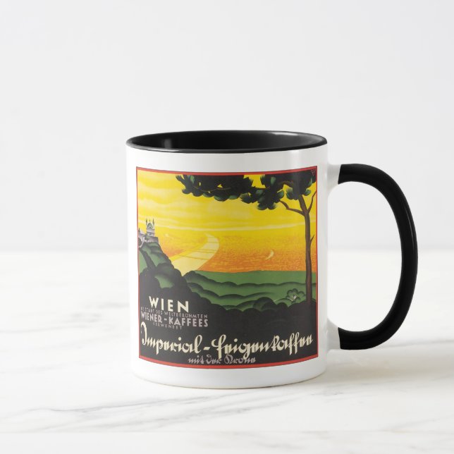 Wien Travel Poster Tasse (Rechts)