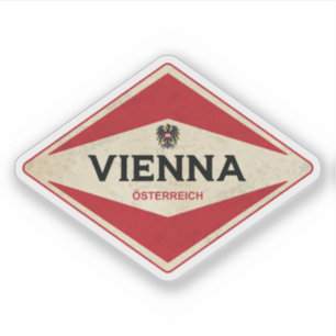 Wien Vintag Aufkleber