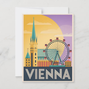 Wien Vintag Postkarte