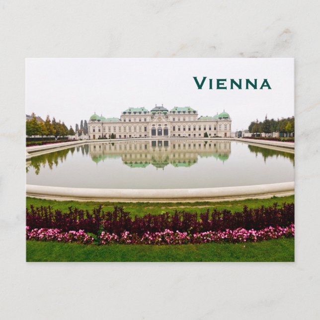 Wien Vintag Tourismus Reisen hinzufügen Postkarte (Vorderseite)